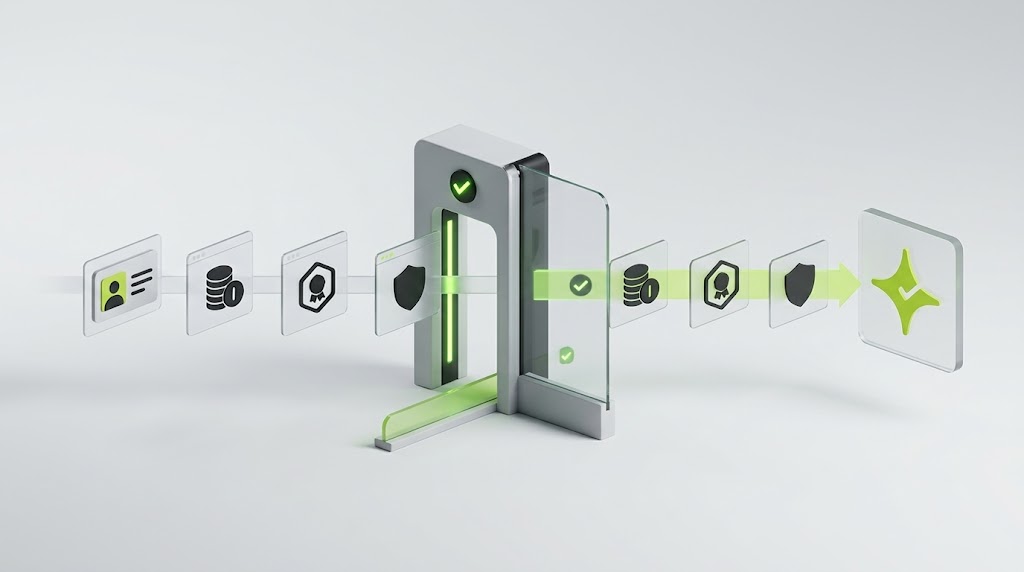 Loyalty migration validation flow for customer profiles, balances, rewards and consent records before moving to Çentik