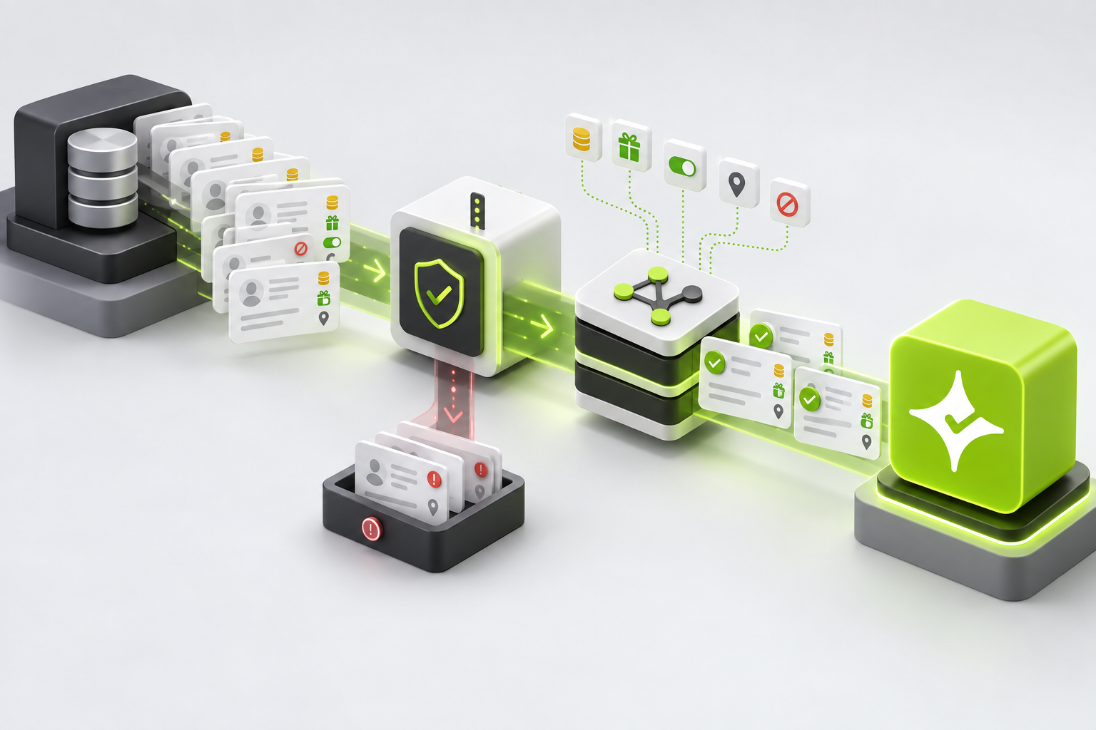 Validated customer and loyalty data migration into Çentik