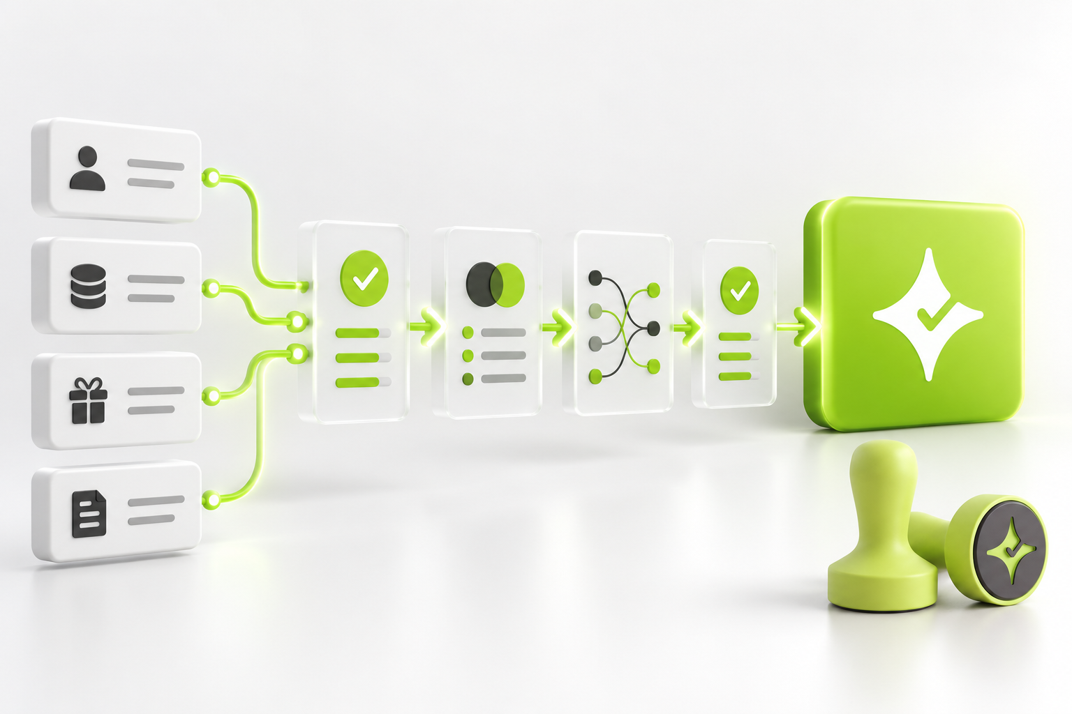 Abstract validation flow for migrating customer profiles, loyalty balances, rewards and consent records into Çentik
