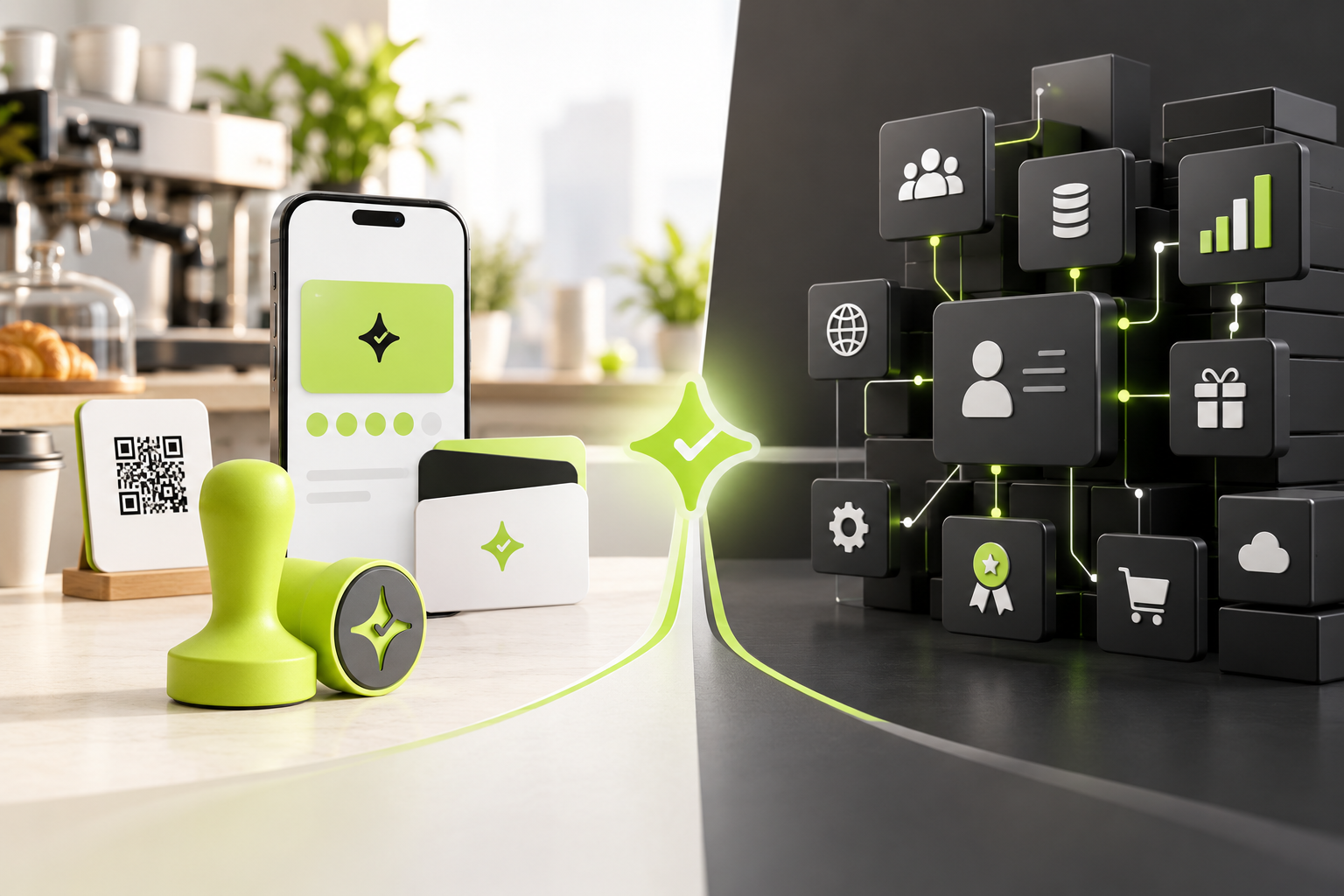 Editorial comparison of Çentik's lightweight venue loyalty model and a complex enterprise loyalty platform