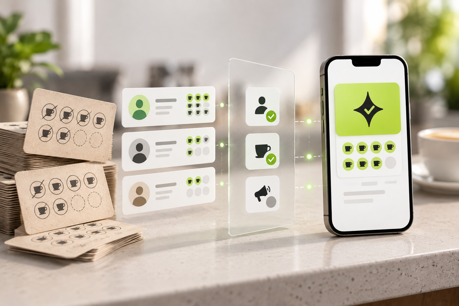 Controlled migration from paper loyalty progress to a merchant digital loyalty programme