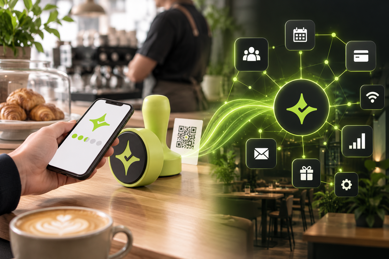 Editorial comparison of a simple Çentik in-venue loyalty journey and a broader hospitality CRM rewards ecosystem