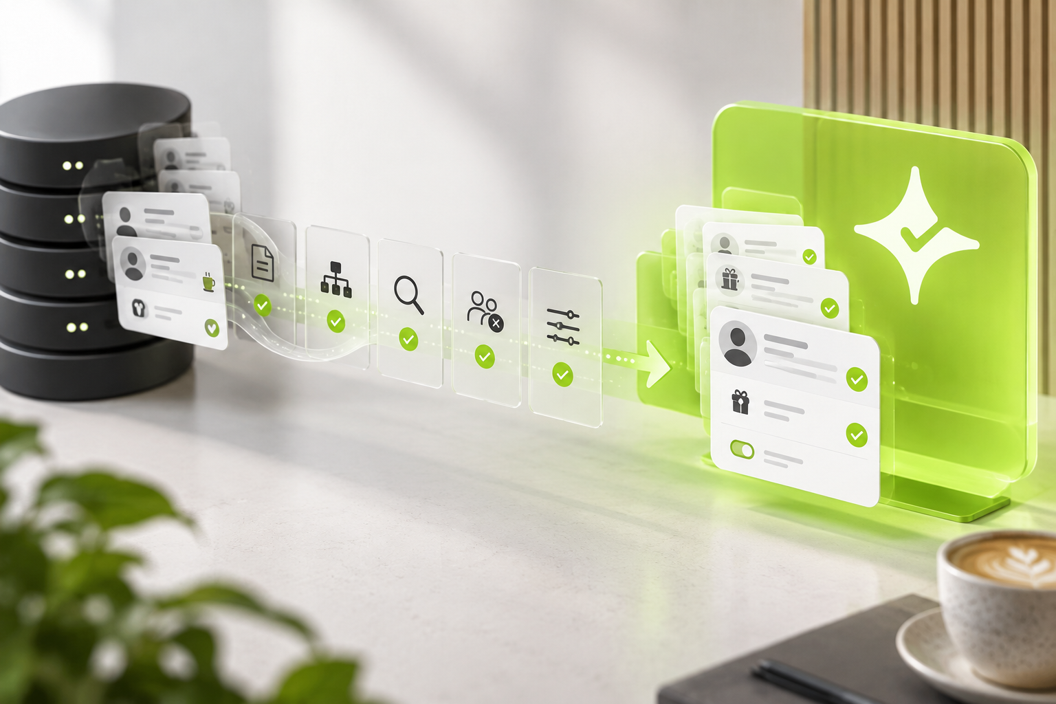 Customer and loyalty data migrating into Çentik with validation checks