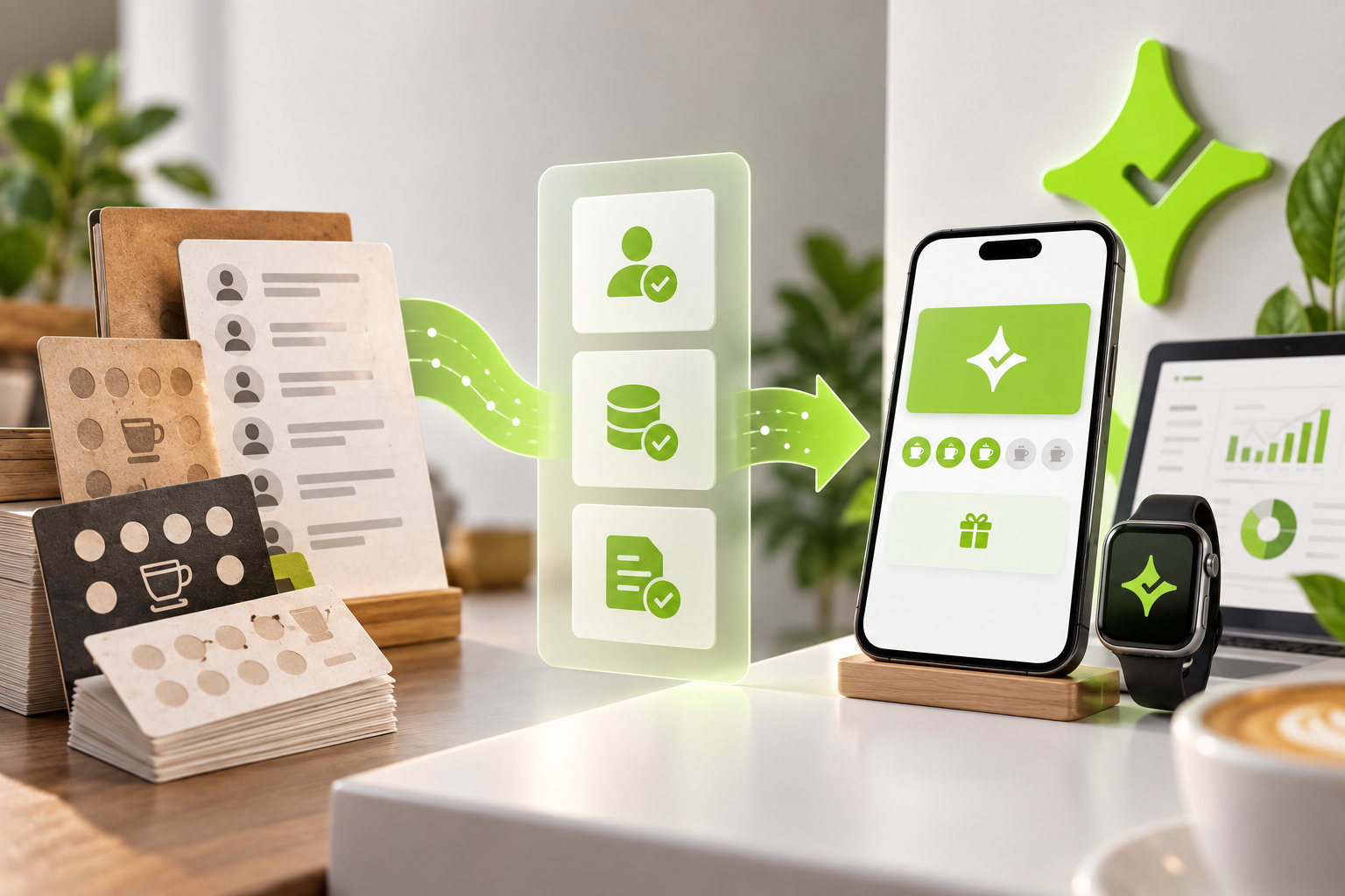 Controlled migration of merchant-owned loyalty records and reward progress into Çentik