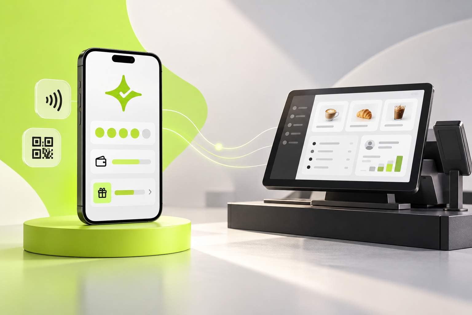 Editorial comparison of Çentik digital loyalty rewards and a comprehensive retail point-of-sale workflow.